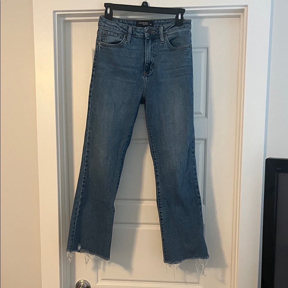 Just Black Denim Raw Hem